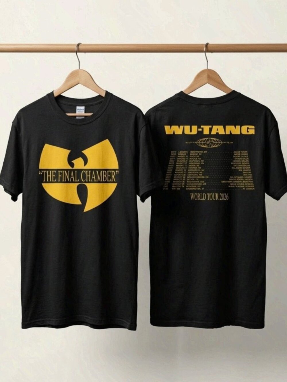 Wu-Tang Clan Final Chamber Tour 2026 T-Shirt Reprint Concert Tee
